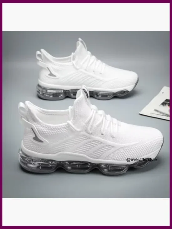 Men's Air Cushion Running Shoes Mesh Fabric Athletic Sneakers Non Slip - Picture 7 of 7